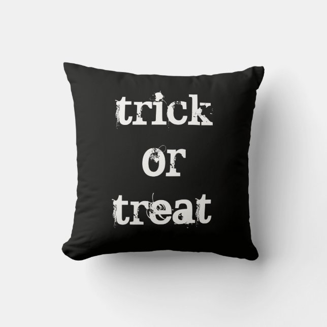 Coussin Halloween Trick ou Treat (Recto)