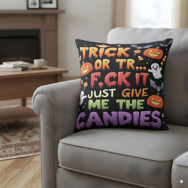 Coussin Halloween Trick ou Treat (Créateur téléchargé)