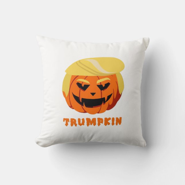 Coussin Halloween Trumpkin (Recto)