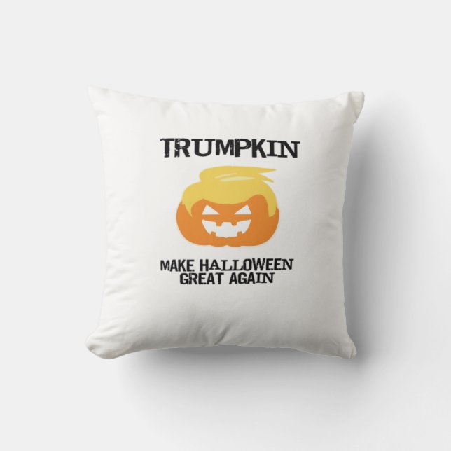 Coussin Halloween Trumpkin V3 (Recto)