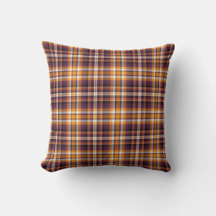 Coussin Halloween violet et Motif orange