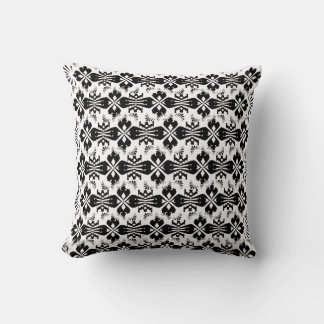 Coussin Hälsingemönster - Pillow - Schablon Ornament Black