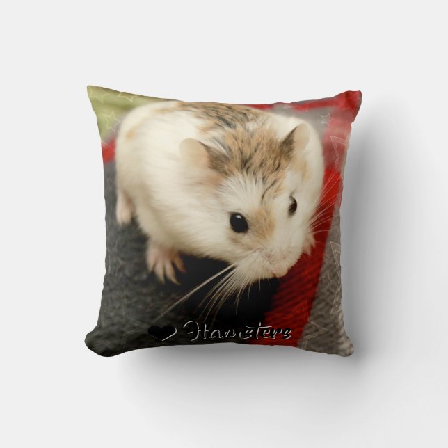 Coussin Hammyville - Cute Hamster (Recto)