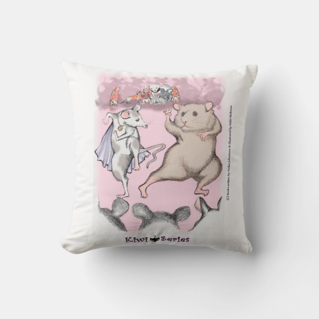 Coussin - hamster Hammy (séries de kiwi) (Recto)