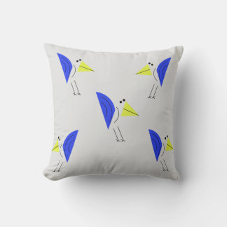Coussin  Handcrafted Bird Design Square Pillow – Nature's 