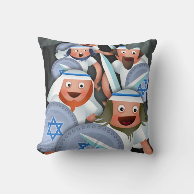 Coussin Hanoukka et le Maccabees (Recto)