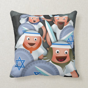 Coussin Hanoukka et le Maccabees