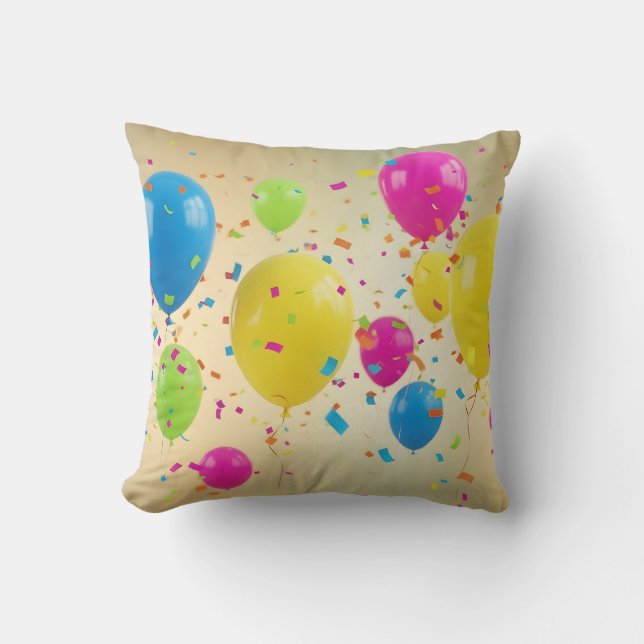 Coussin Happy Birthday decoration (Recto)
