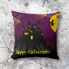 Coussin Happy Halloween Éffrayant