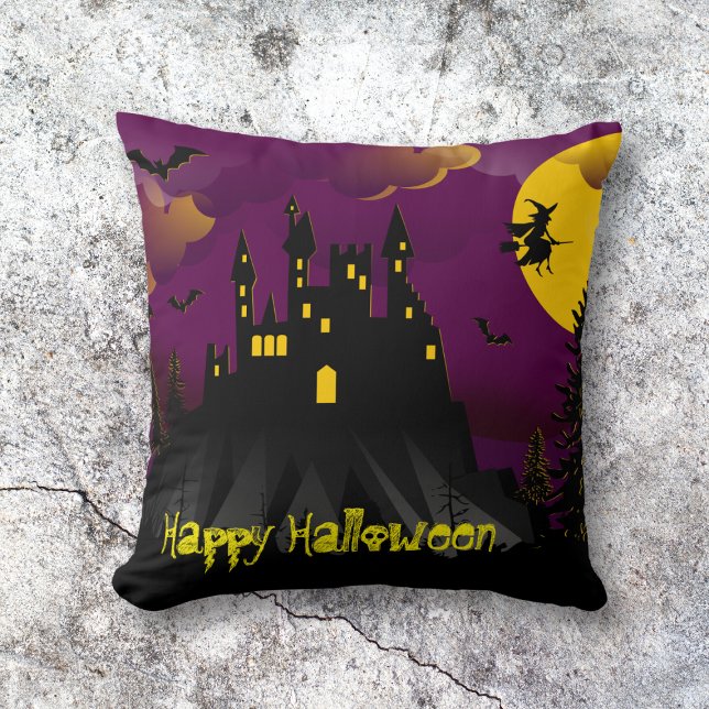 Coussin Happy Halloween Éffrayant (Créateur téléchargé)