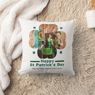 Coussin Happy Jour de la Saint Patrick Lucky Shamrock phot