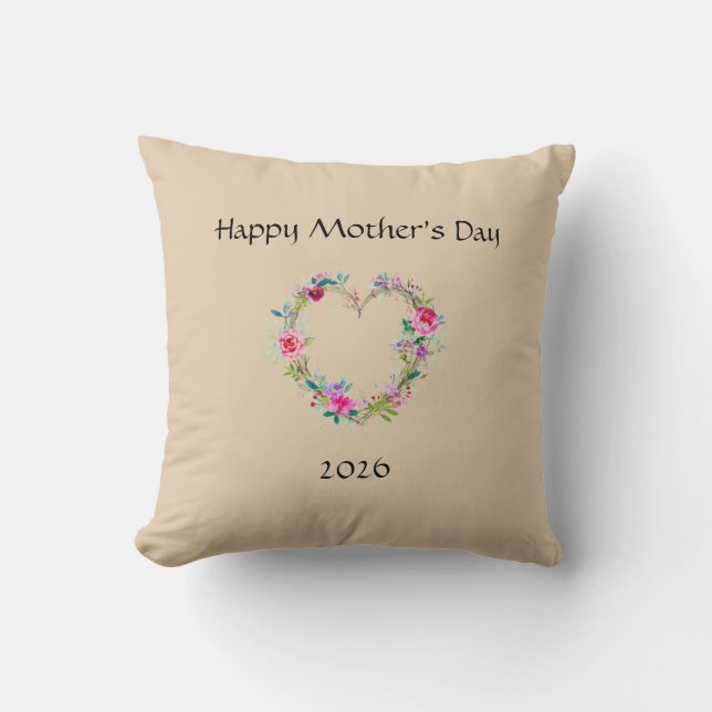 Coussin Happy Mother's day Throw Pillow (Recto)