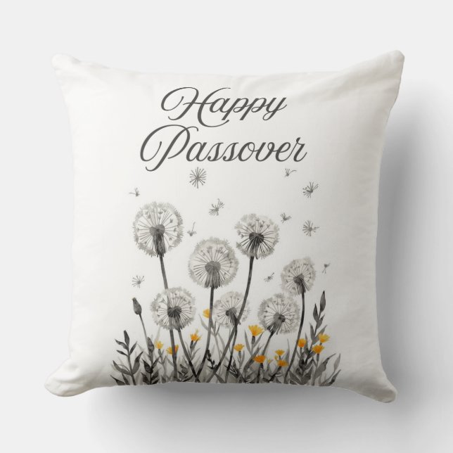 Coussin "Happy Passover' Throw Pillow (Recto)