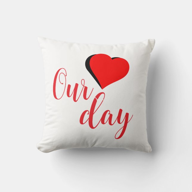 Coussin Happy Valentine Day (Recto)