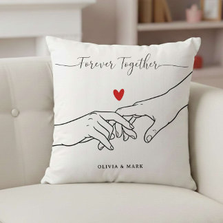 Coussin Happy Valentines Day Custom together love gift 