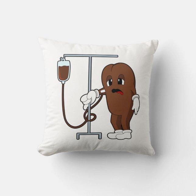 Coussin Haricot de café avec pot de café (Recto)