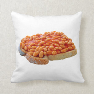 Coussin Haricots Sur L'Oreillère À Jets De Toast