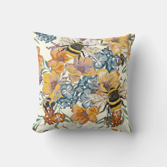 Coussin Harmonie des abeilles (Recto)