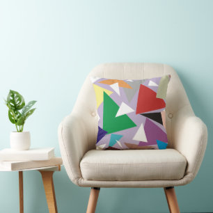 Coussin Harmonie Géométrique : Abstrait Multicolore