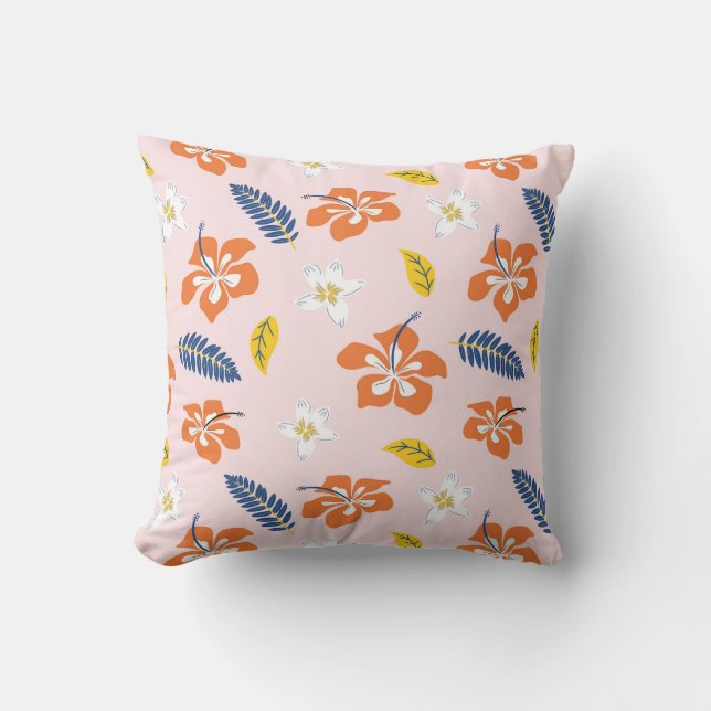 Coussin Harmonie Hibiscus (Recto)