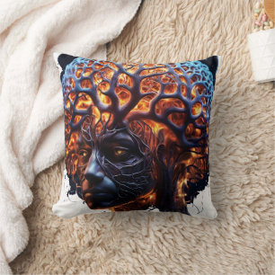 Coussin "Harmonie neuronale : une vision de la clarté et d