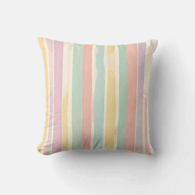 Coussin Harmonie Pastel Stripes (Recto)