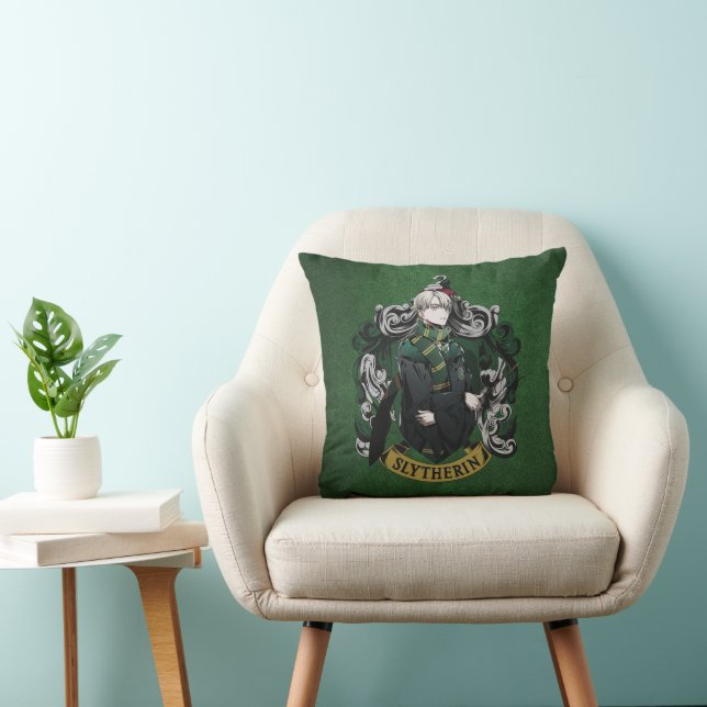 Coussin HARRY POTTER™ | Blason de la maison de Draco Malfo (Chaise)