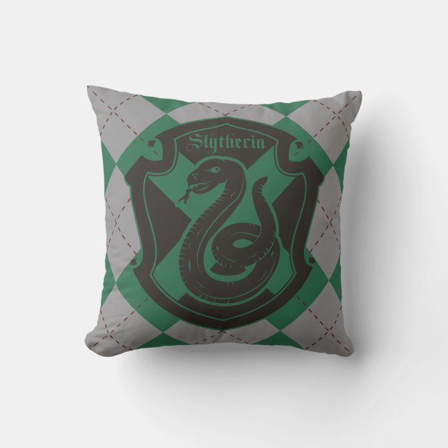 Coussin Harry Potter | Slytherin House Pride Crest (Recto)