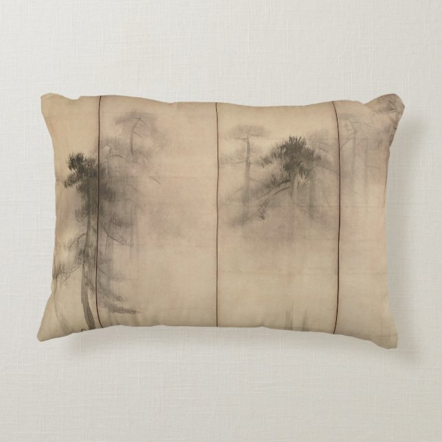 Coussin Hasegawa Tohaku Pine Trees 16e Japonais (Dos)