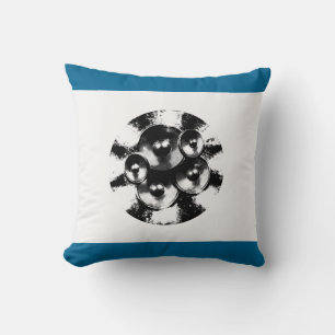 Coussin Haut-parleurs de musique noir et bleu