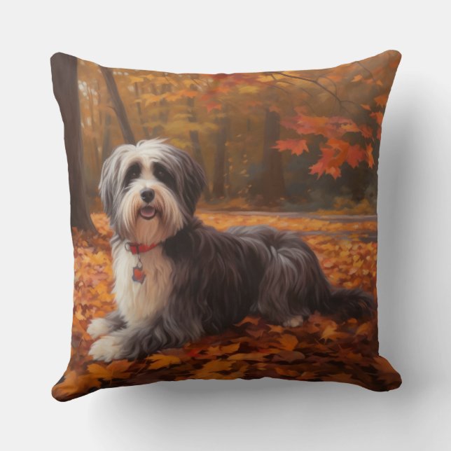Coussin Havanais en automne Feuilles automne Inspiration (Verso)