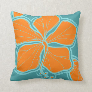 Coussin hawaïen de carré de réversible de ketmi