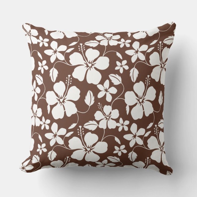 COUSSIN HAWAIIAN HULA (HIBISCUS) BROWN (Recto)