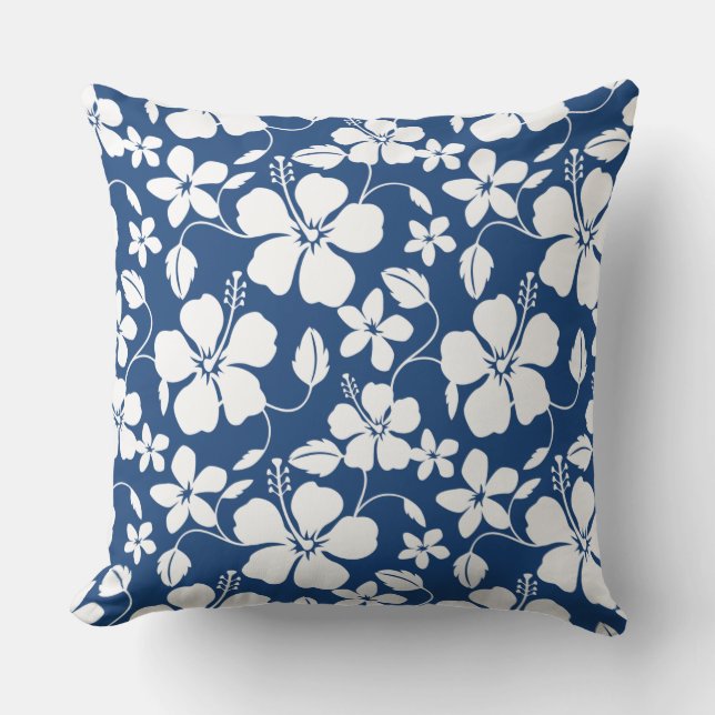 COUSSIN HAWAIIAN HULA (HIBISCUS) NAVY (Recto)