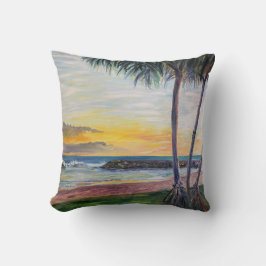 Coussin Hawaiian Ko'Olina Beach lagon 2 Hala Tree