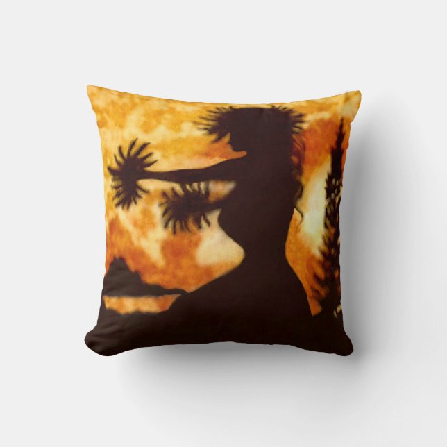 Coussin Hawiian Hula Dancer (Recto)