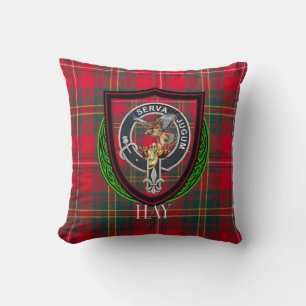 Coussin Hay Scottish Clan Tartan & Crest