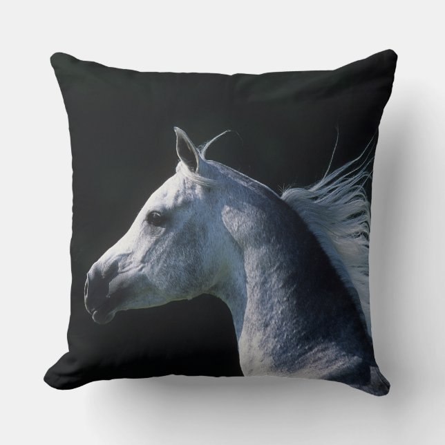 Coussin Headshot arabe 2 de cheval (Recto)