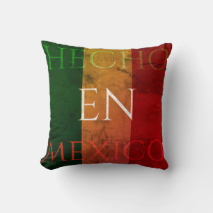 Coussin Hecho en Mexico - Unique Design d'Art Mexicain