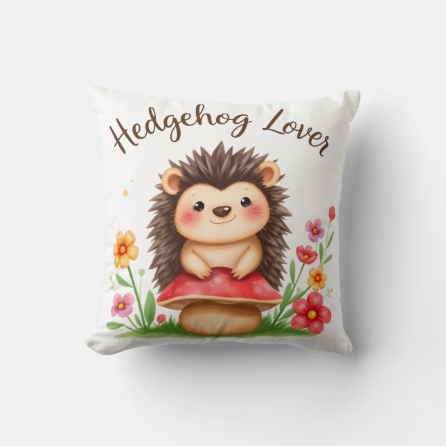Coussin Hedgehog Lover (Recto)