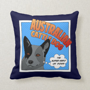 Coussin Heeler bleu