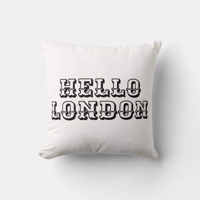 Coussin hello london Thaillow (Recto)