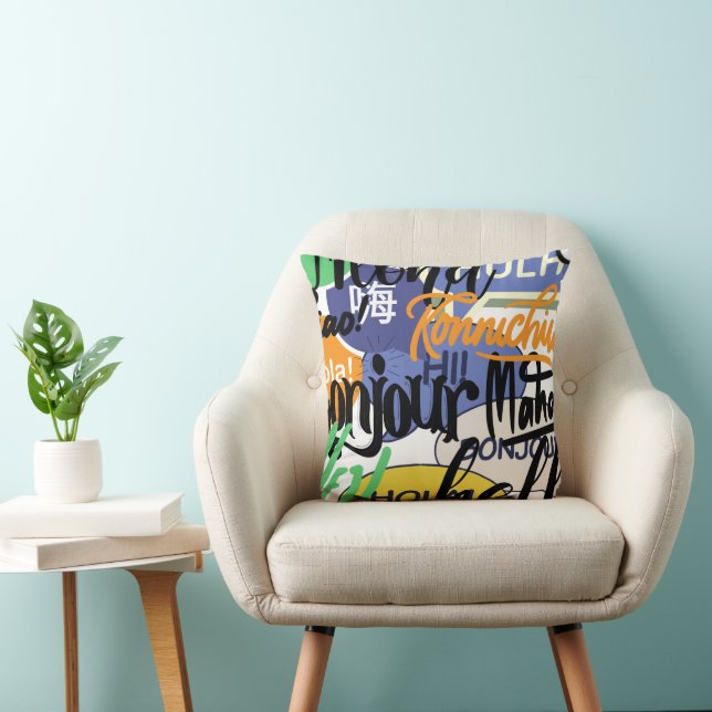 Coussin Hello World (Chaise)