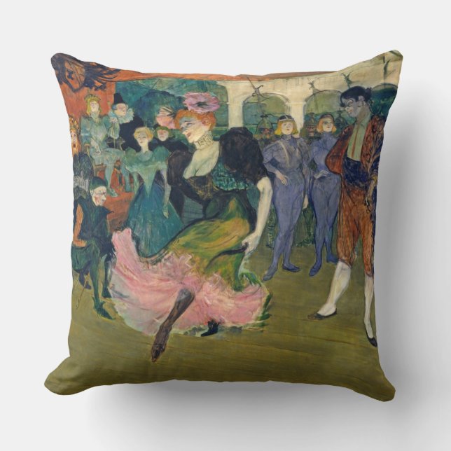 Coussin Henri de Toulouse-Lautrec | Carte : Le voyage de M (Recto)