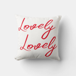 Coussin Her Simple Red Lovely Shirt