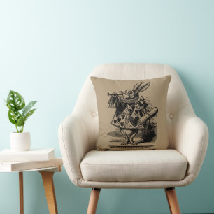 Coussin Héraut du lapin blanc d'Alice au pays des merveill