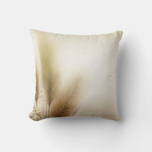 Coussin Herbe des Pampas Dorée Bohème Bohème