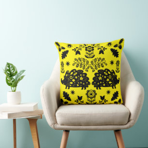 Coussin Hérisson Art populaire