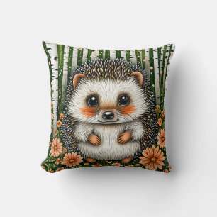 Coussin Hérisson de dessin animé mignon