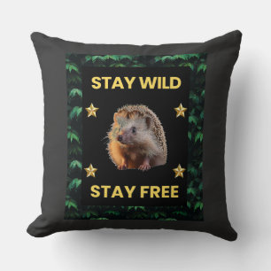 Coussin Hérisson - Restez en liberté